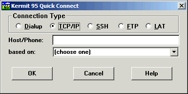 (Screen Shot of Quick Connect)